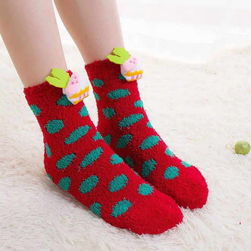 Chaussettes de Noël en famille