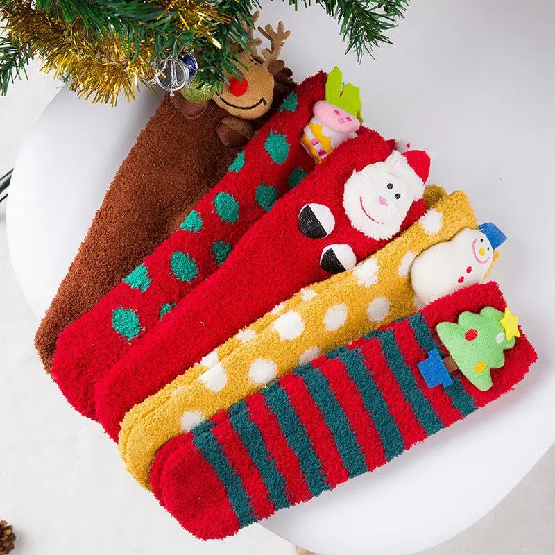 Chaussettes de Noël en famille