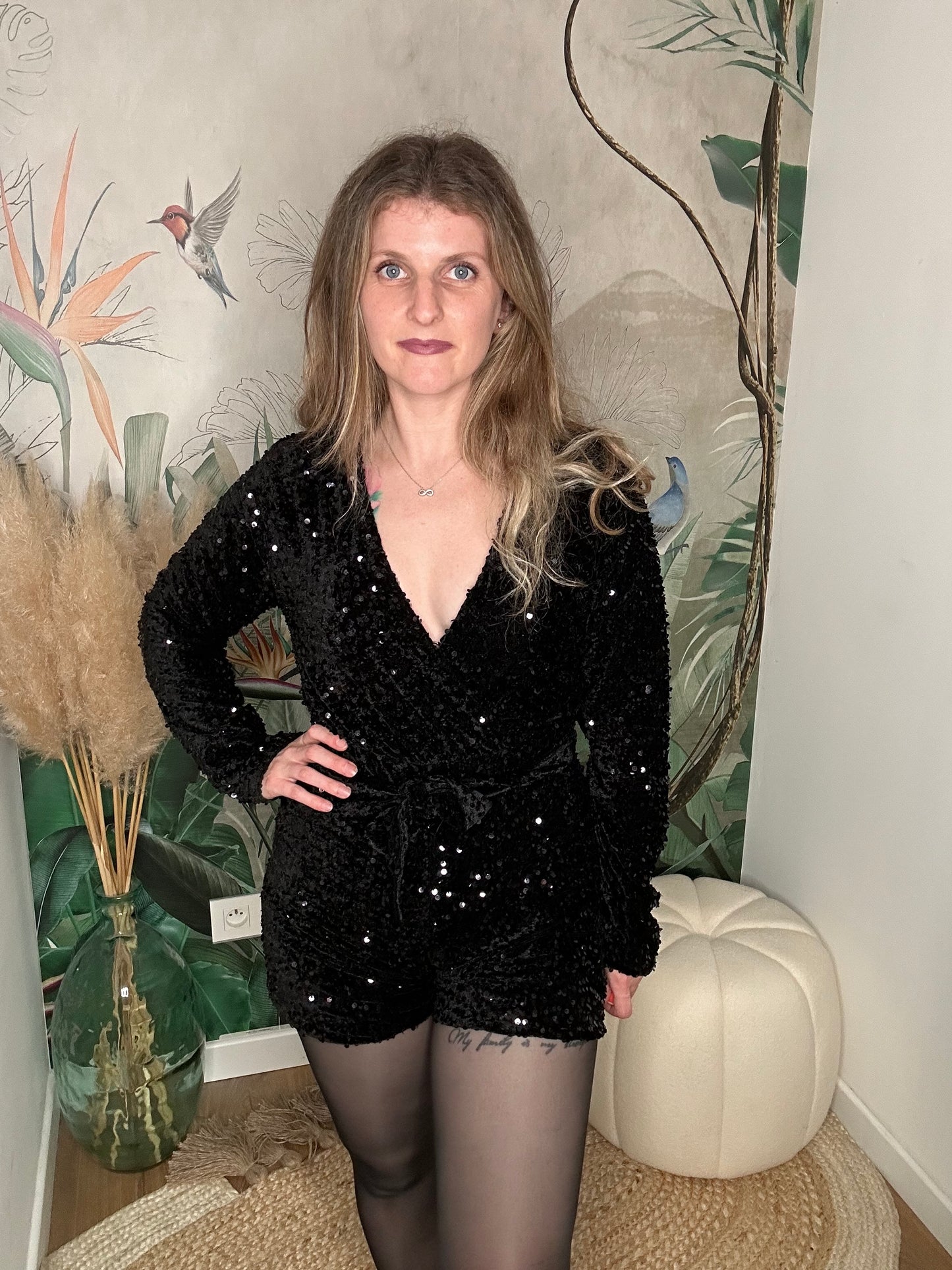 Combishort sequin