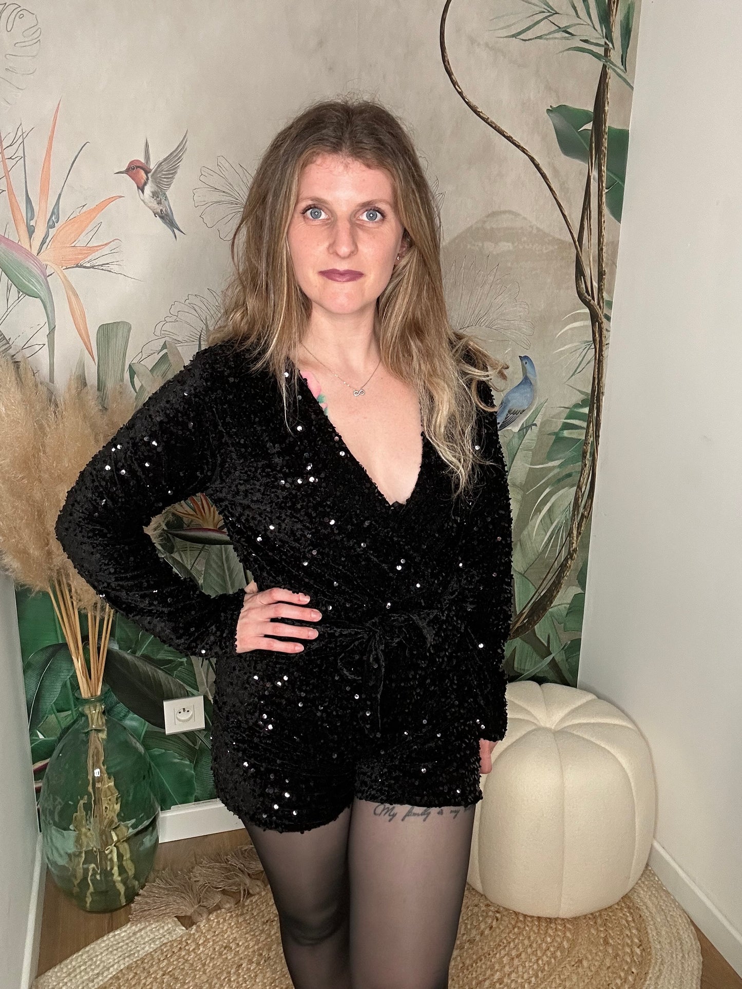 Combishort sequin