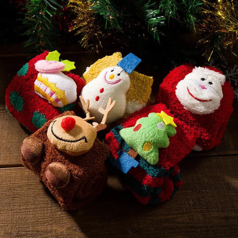 Chaussettes de Noël en famille