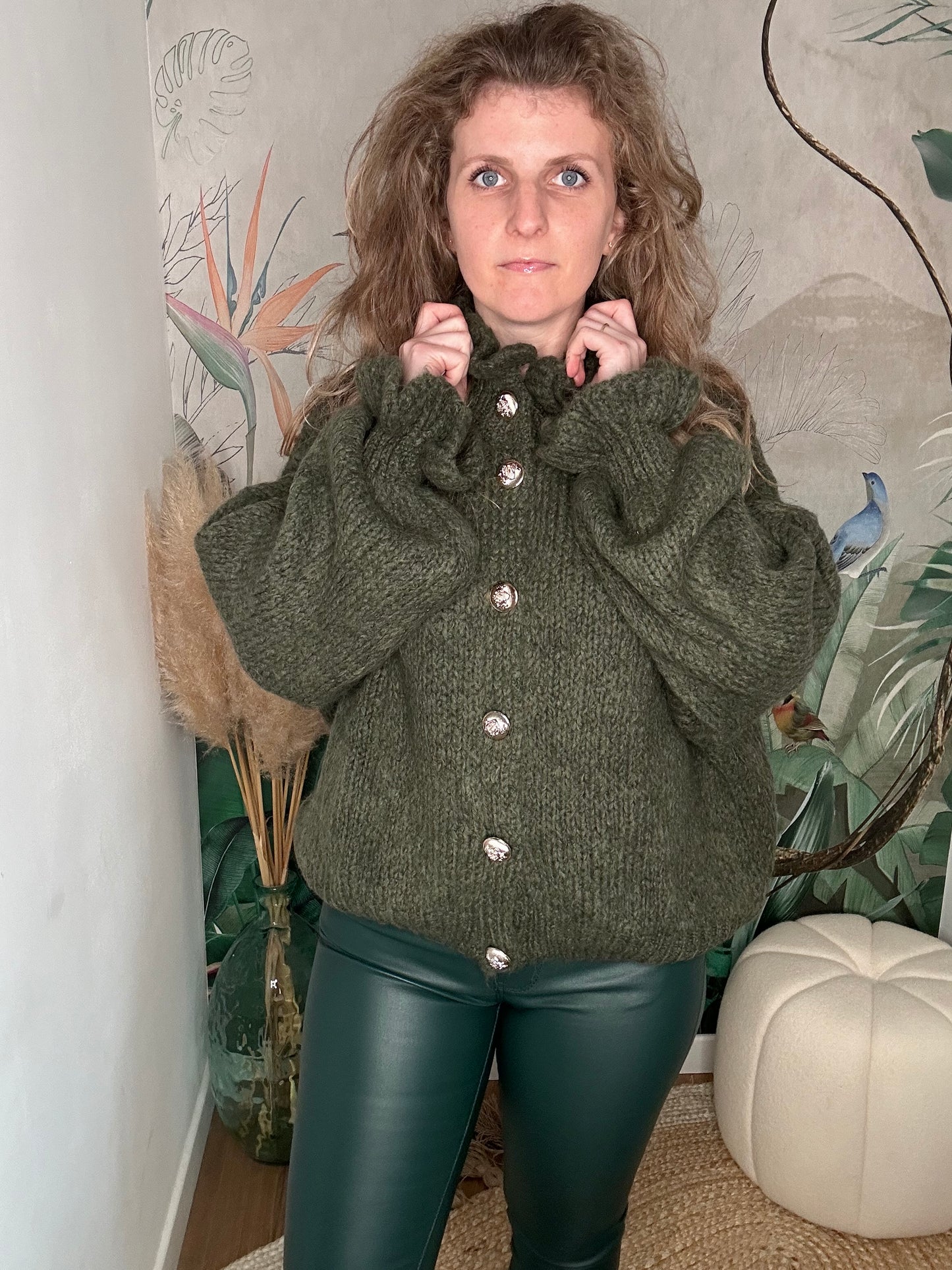 Cardigan flubby Kaki